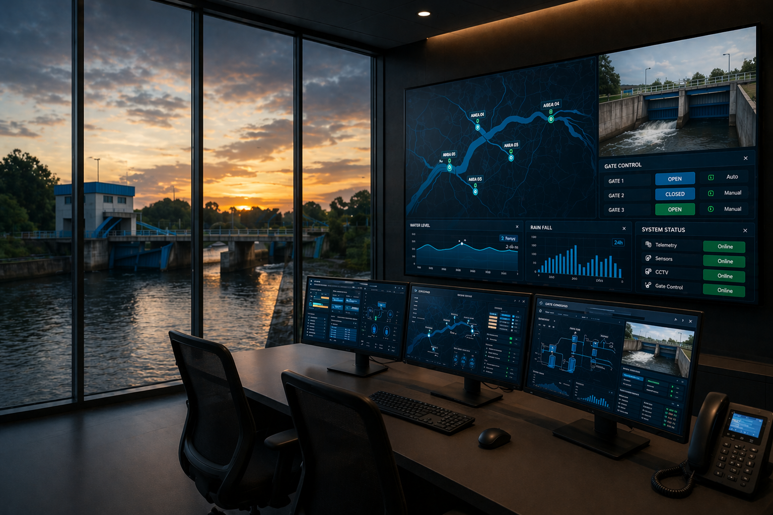 Dashboard monitoring SCADA industri