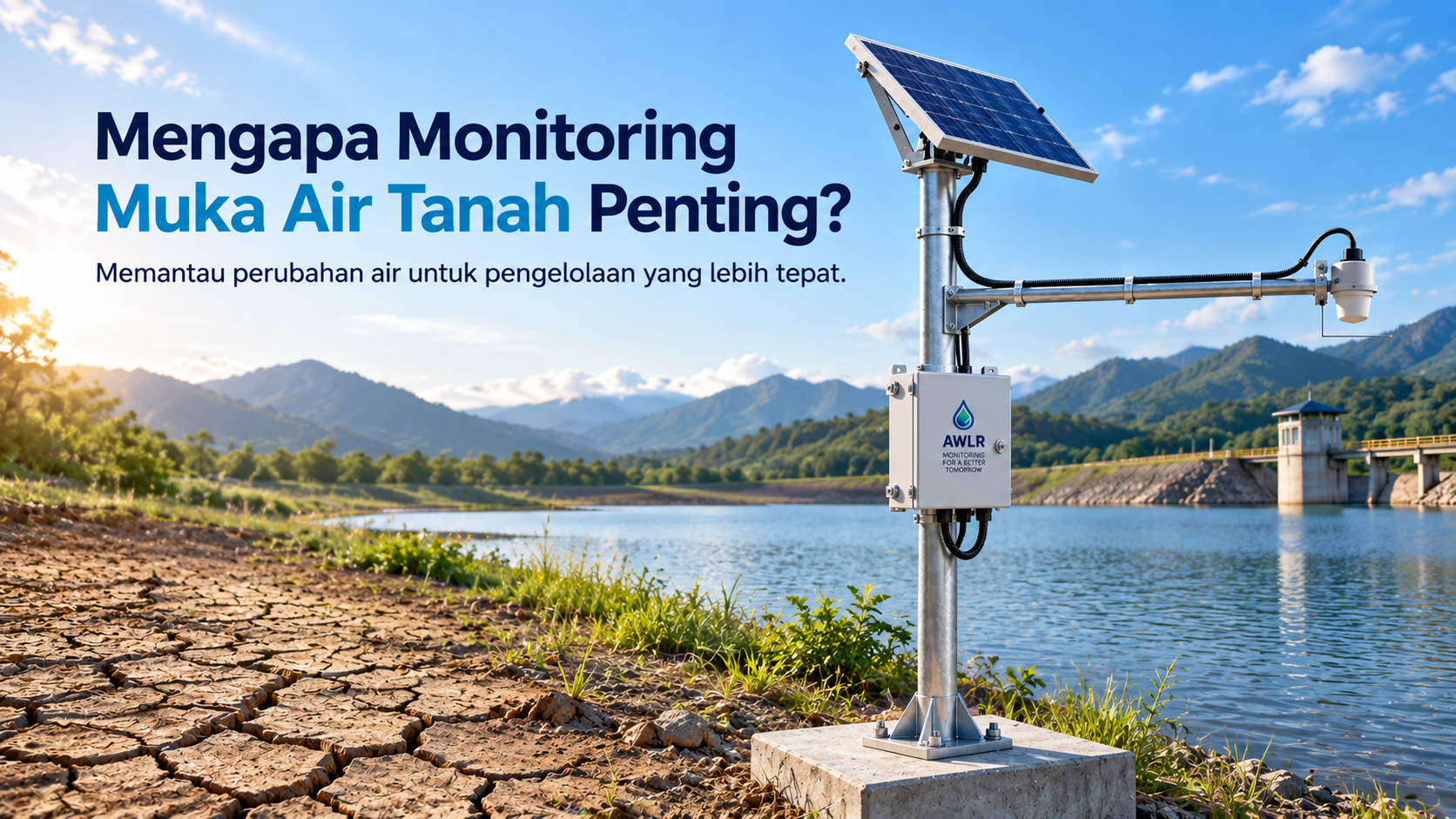 Monitoring Muka Air Tanah Otomatis dengan AWLR untuk Sumur dan Air Baku