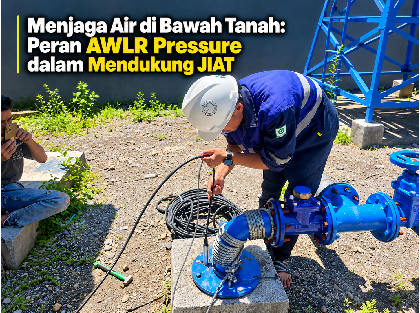 Menjaga Air di Bawah Tanah: Sumur Bor dan AWLR Pressure untuk Mendukung JIAT